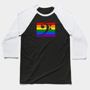 Bassist Rainbow Flag Baseball T-Shirt